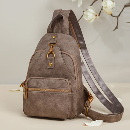 Sling Bag – PU Leather, Multi-Pocket, Adjustable Strap, for Travel & Everyday Use – detail view 19