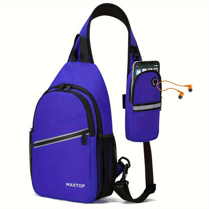 Sling Bag – for Travel, Sling Detachable Phone Pouch Hiking – detail view 23