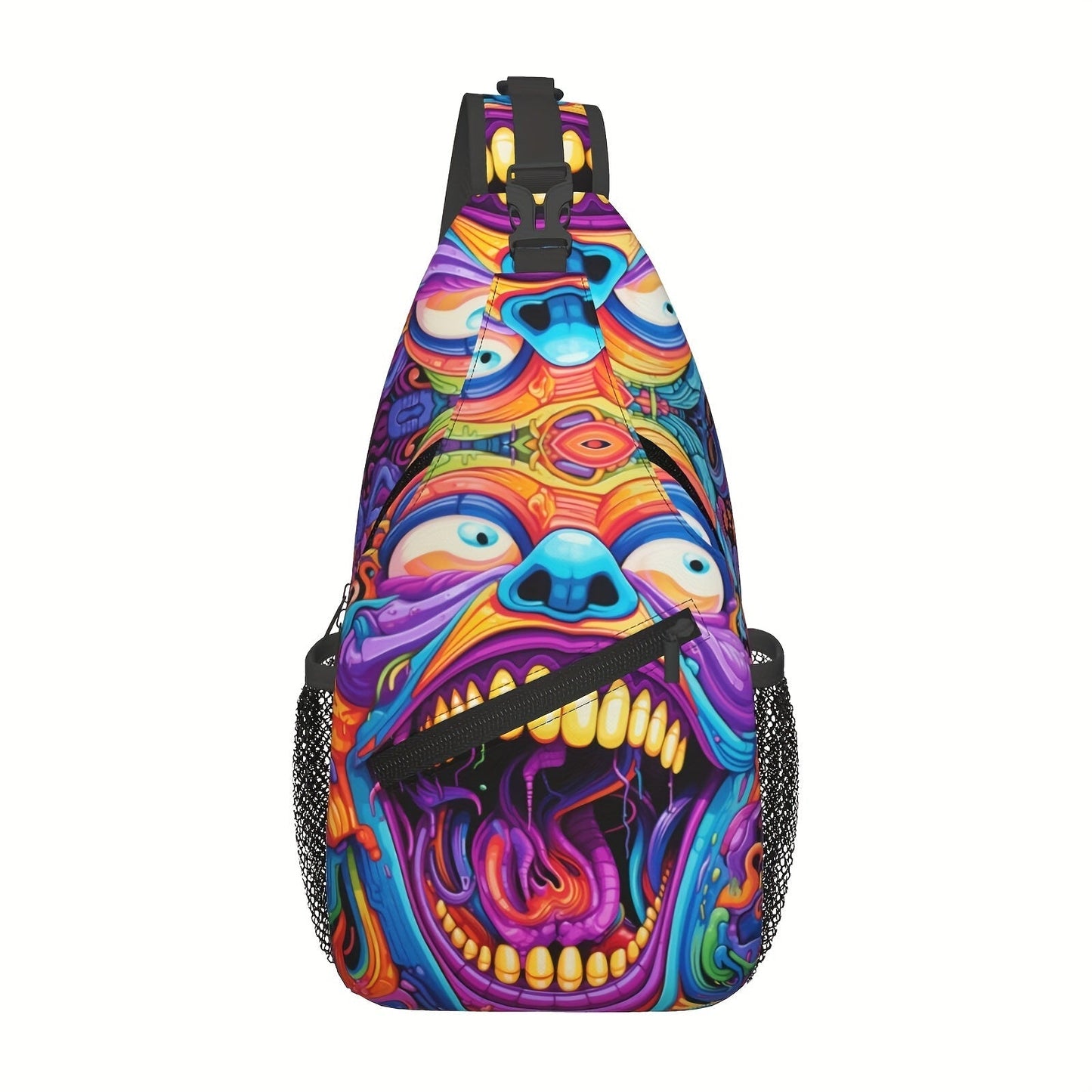 Sling Bag – Polyester, Large Capacity, Waterproof, for Travel & School – front view - product view 11