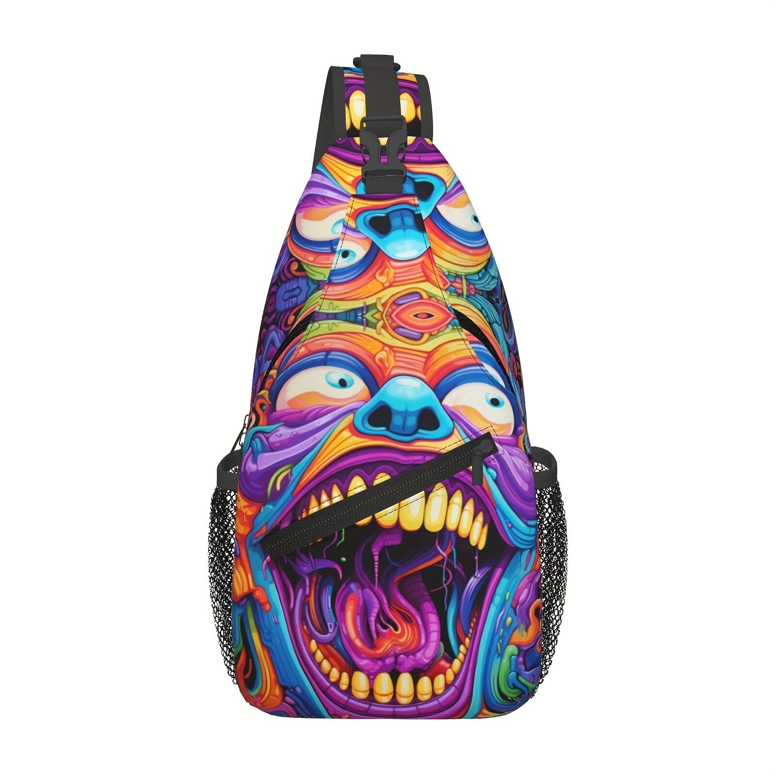 Sling Bag – Polyester, Large Capacity, Waterproof, for Travel & School – front view - product view 11