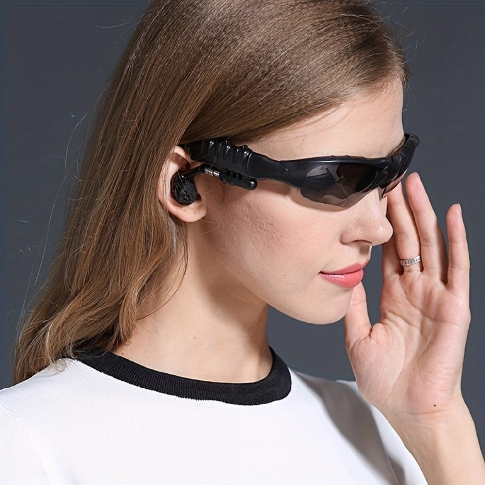Smart Glasses - Bluetooth Wireless Headphones - Open Ear Audio Hands-Free Calls Music - product detail view 7