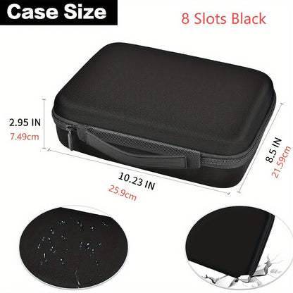 Smart Watch for Men - EVA Box Organizer for - 8 & 15 Slot Black Storage Case, Fits Wristwatches - product detail view 8