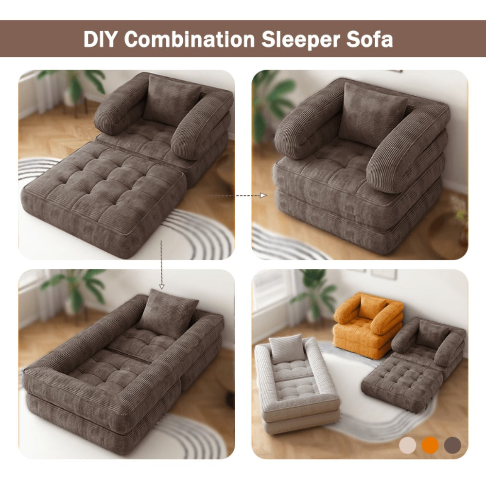 Sofa Bed with Fold-Out Lounger for Comfortable Everyday Seating detail image - detail view 23