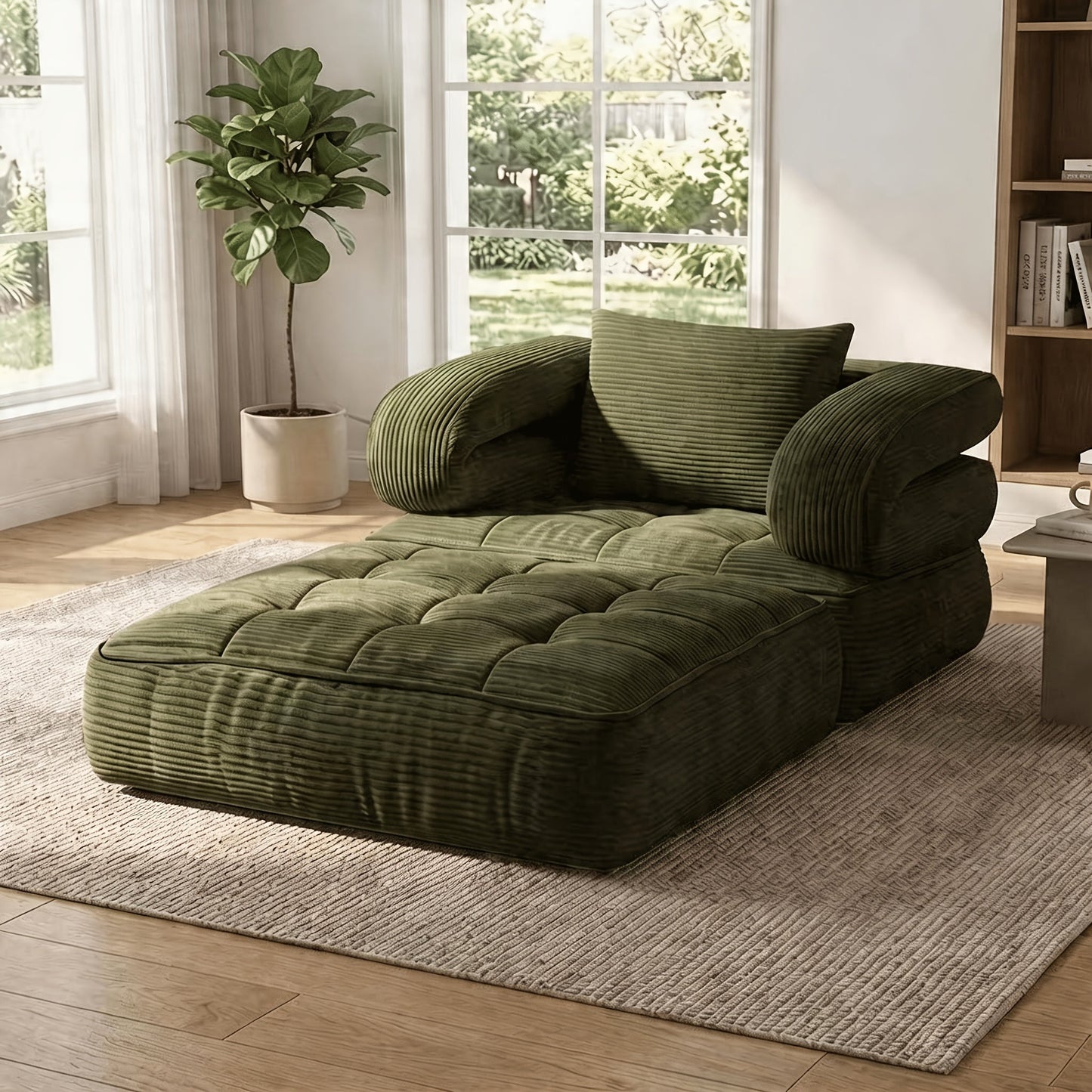 Sofa Bed shown in the Vintage olive green option