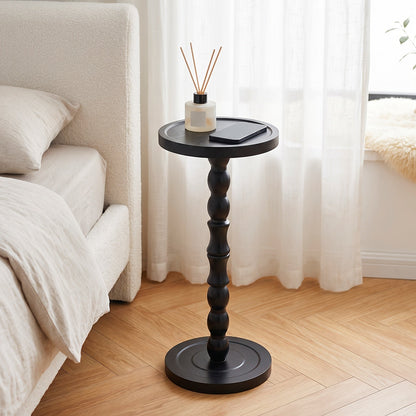 Side Table shown in the Solid Wood Style Black option