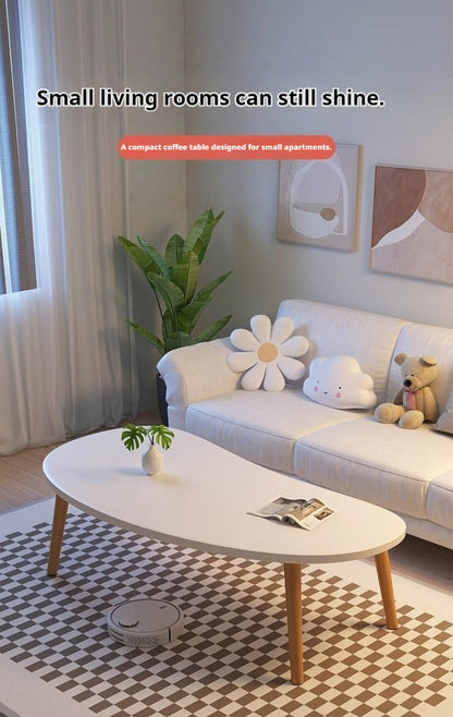 Solid Wood Wood Coffee Table, Modern Accent Table for Living Room detail image - detail view 11