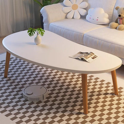 Solid Wood Wood Coffee Table, Modern Accent Table for Living Room detail image - detail view 5