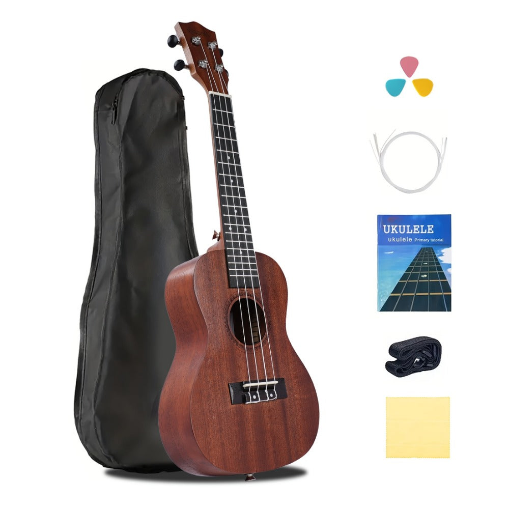 Soprano Ukulele, Beginner, Kit, Guitar for Lessons and Practice detail image - detail view 3