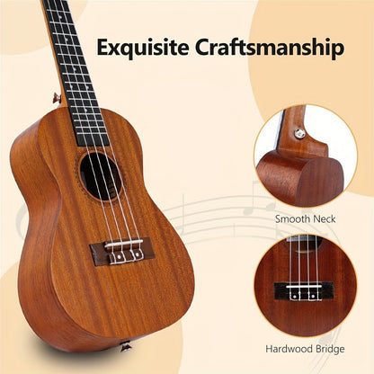 Soprano Ukulele, Beginner, Kit, Guitar for Lessons and Practice detail image - detail view 6