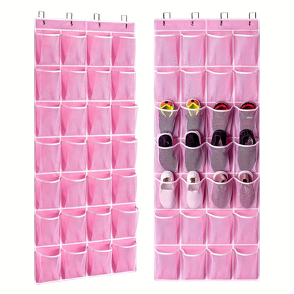 Shoe Organizer shown in the pink option