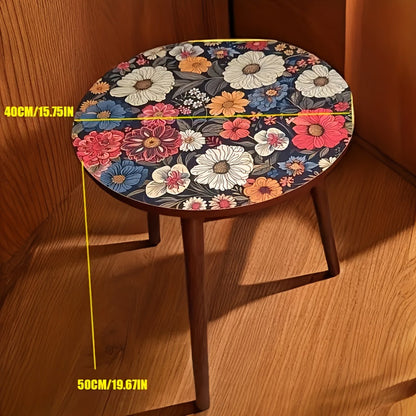 Side Table shown in the Single Layer - Flowers option