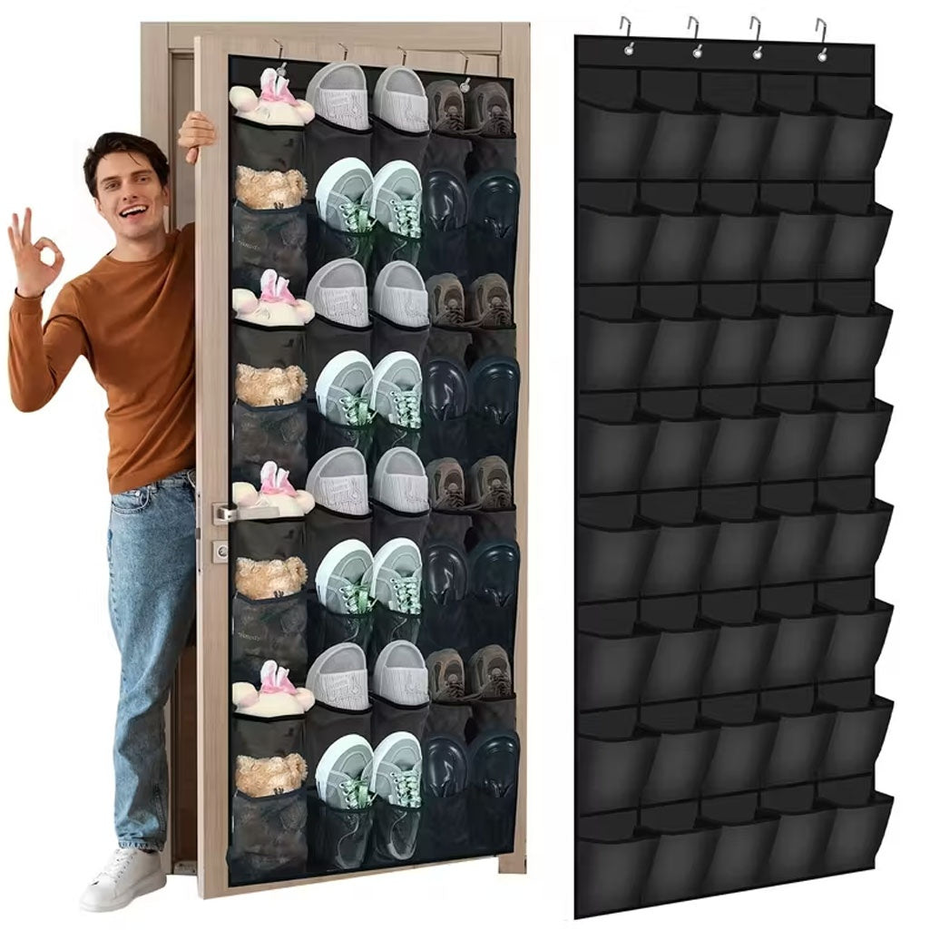 Shoe Organizer shown in the Black option