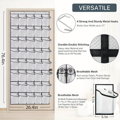 Space-Saving Shoe Organizer for Organized Everyday Storage in Entryway detail image - detail view 9