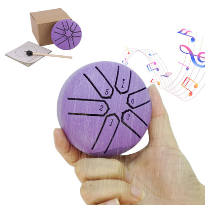 Steel Tongue Drum, 3-Inch 6-Note shown in the Purple, 6 option