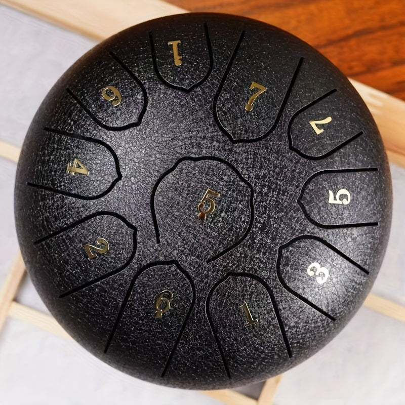 Steel Tongue Drum, 6-Inch 11-Note shown in the Obsidian option