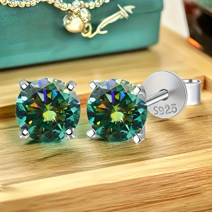 Stud Earrings for Women - S925 Silver for 2 Pack - Exquisite Luxury Hypoallergenic Drop Set, Elegant - product detail view 5