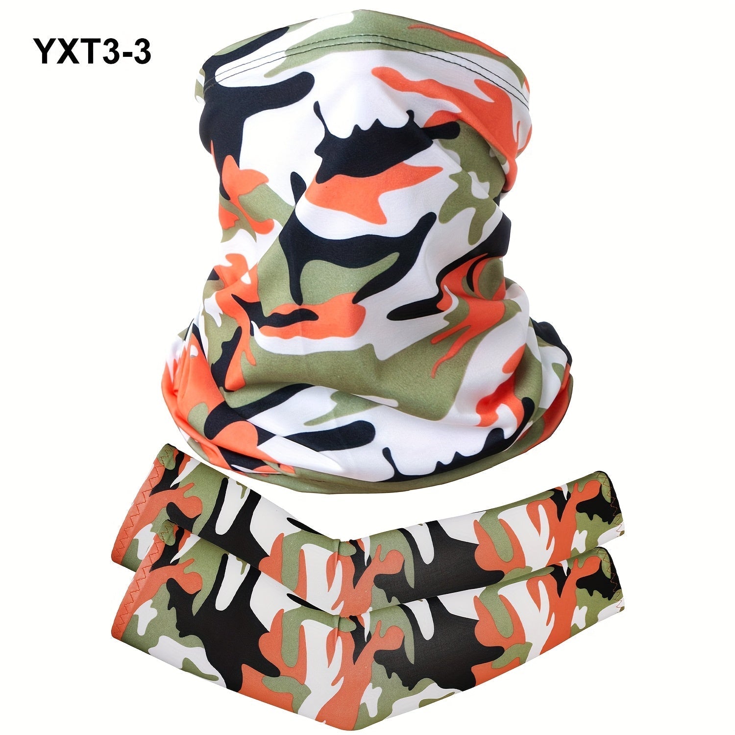 Sun Protection Set - Riding Face Mask 3pcs + Arm Sleeves 1 Pair Breathable Quick Dry Unisex - product detail view 17