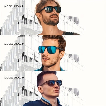 Sunglasses for Men - 12 Pack Classic Square Retro Fashion Eyewear Unisex PC Frame Multi-Color - product detail view 5