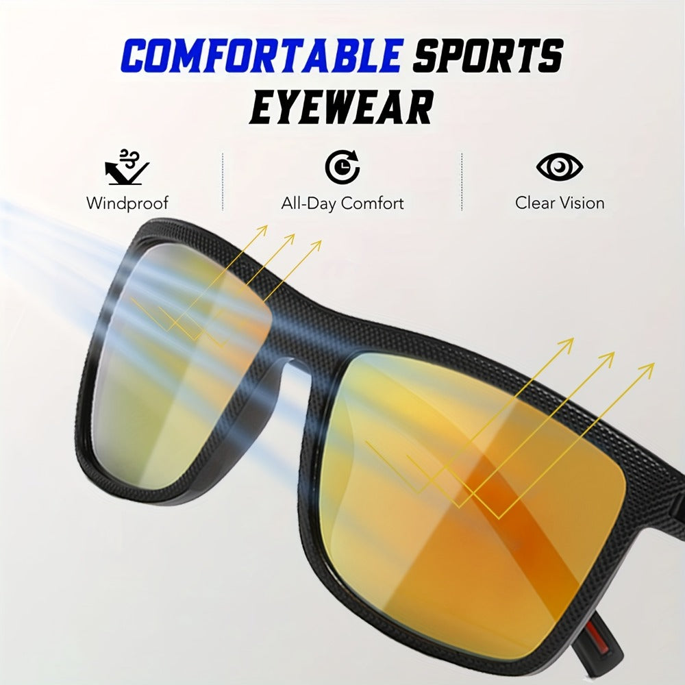 Sunglasses for Men - 12 Pack Classic Square Retro Fashion Eyewear Unisex PC Frame Multi-Color - product detail view 7