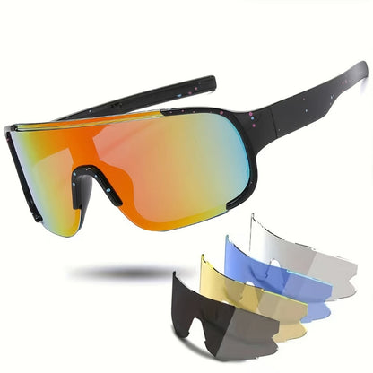 Sunglasses for Men - Anti Glare Glasses 6 Pairs Unisex Lightweight PC Frame HD Lenses Outdoor - product detail view 3