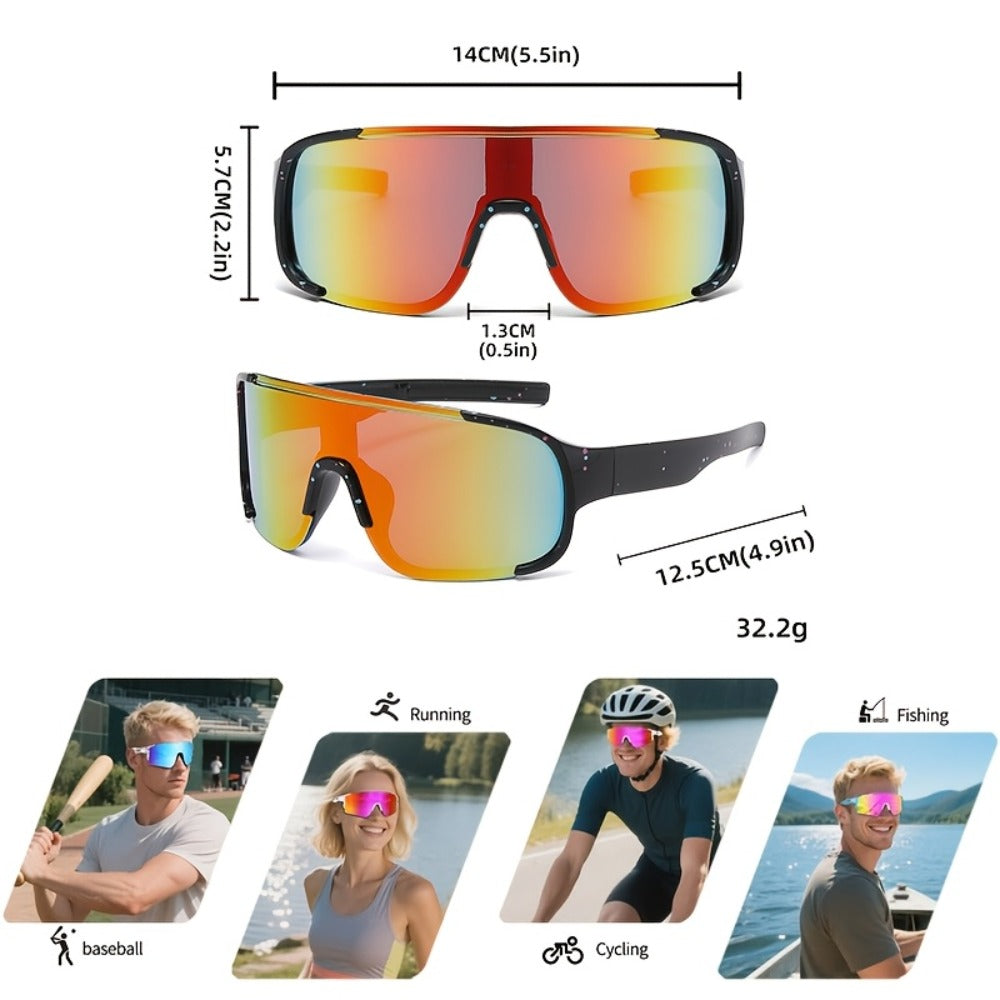 Sunglasses for Men - Anti Glare Glasses 6 Pairs Unisex Lightweight PC Frame HD Lenses Outdoor - product detail view 8