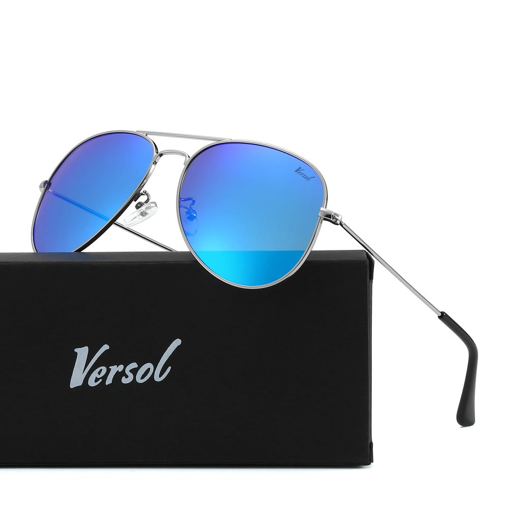 Sunglasses for Men - Aviator Polarized for & Women Mirrored Oversized Pilot Frame 139mm - product detail view 5