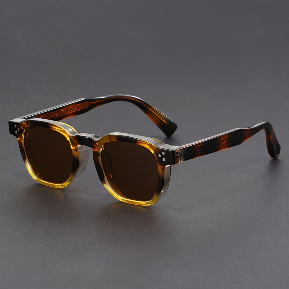 Sunglasses for Men - Bohemian Polygonal Full Frame AC Lens Geometric Eyewear for & Women - product detail view 3