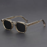 Transparent Green Frame - Gray Lens