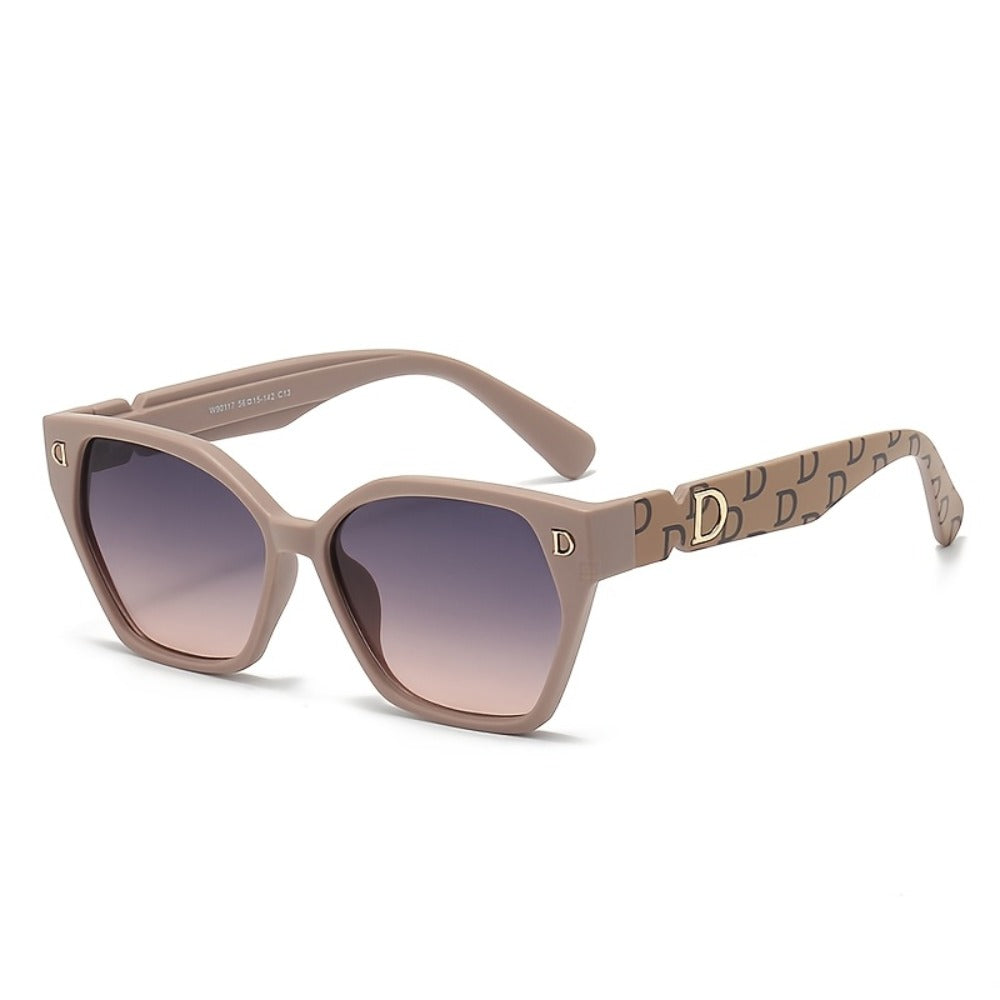 Sunglasses for Men - Cat Eye Glasses Non-Prescription for Women , Trendy Cat-Eye Slanted Frame - product detail view 3