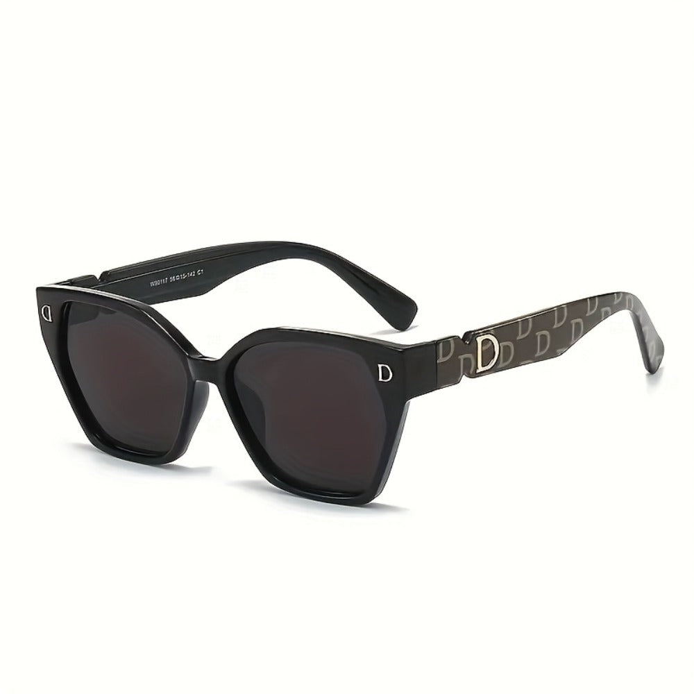 Sunglasses for Men - Cat Eye Glasses Non-Prescription for Women , Trendy Cat-Eye Slanted Frame - product detail view 10
