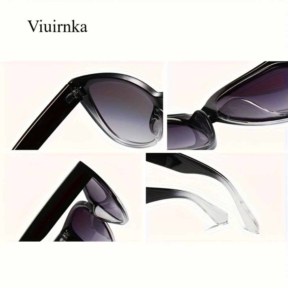 Sunglasses for Men - Cat Eye Women Oversized Retro Gradient Black Lens Fashion Unisex Eyewear - product detail view 5