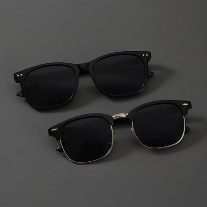Sunglasses for Men - Fashion Glasses 2 Pack Square Frame Lightweight Decorative Eyewear for - main product view