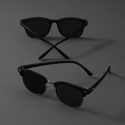 Sunglasses for Men - Fashion Glasses 2 Pack Square Frame Lightweight Decorative Eyewear for - product detail view 5