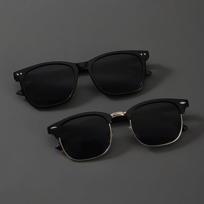 Sunglasses for Men - Fashion Glasses 2 Pack Square Frame Lightweight Decorative Eyewear for - product detail view 8
