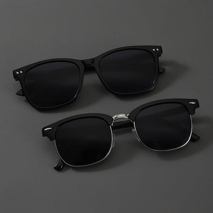 Sunglasses for Men - Fashion Glasses 2 Pack Square Frame Lightweight Decorative Eyewear for - product detail view 9