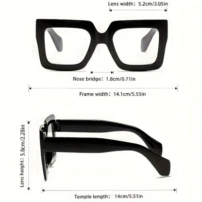 Sunglasses for Women - Fashion Glasses for 4 Pack Square Frame Tortoiseshell Clear Rose Gold - product detail view 5
