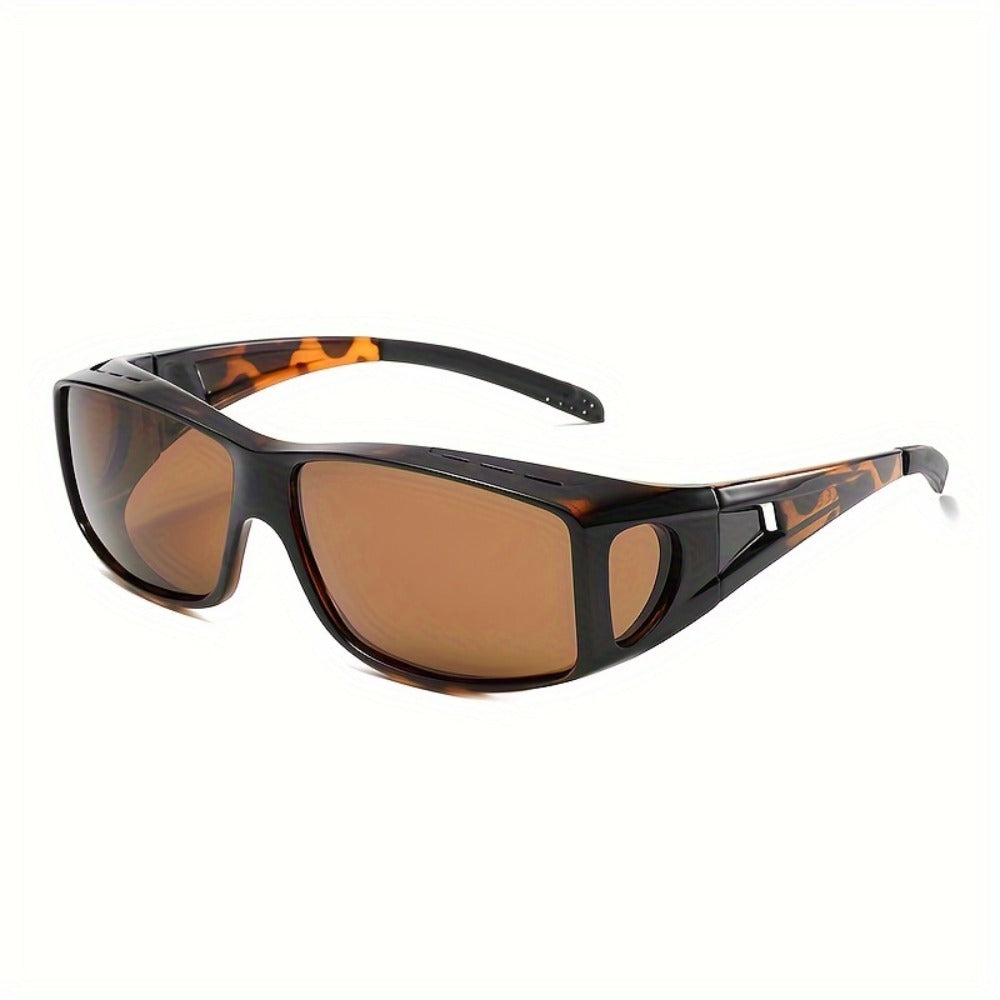 Sunglasses for Men - Fit Over Rectangular Fashion Eyewear Unisex Over Prescription Glasses - product detail view 19