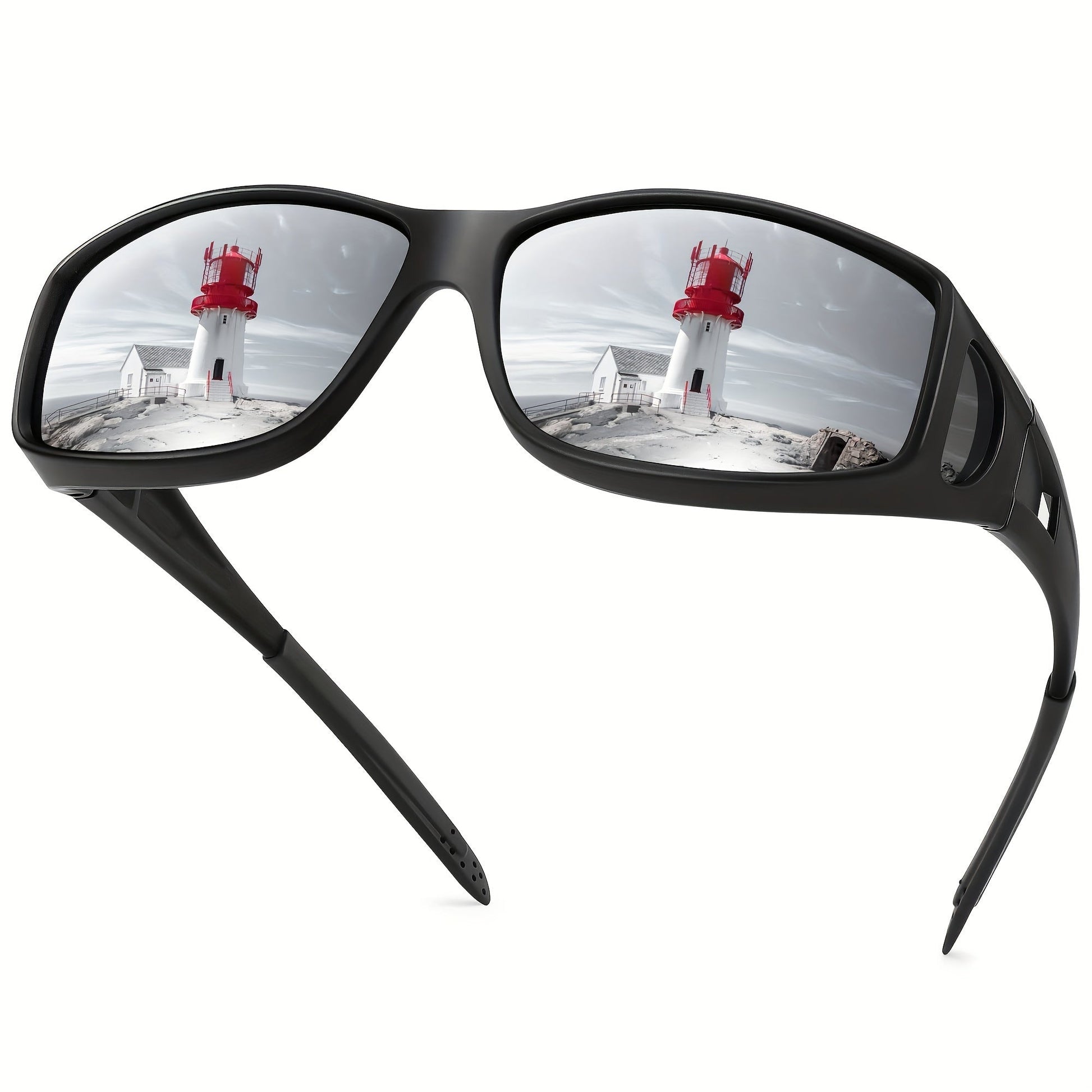 Sunglasses for Men - Fit Over Rectangular Fashion Eyewear Unisex Over Prescription Glasses - product detail view 25