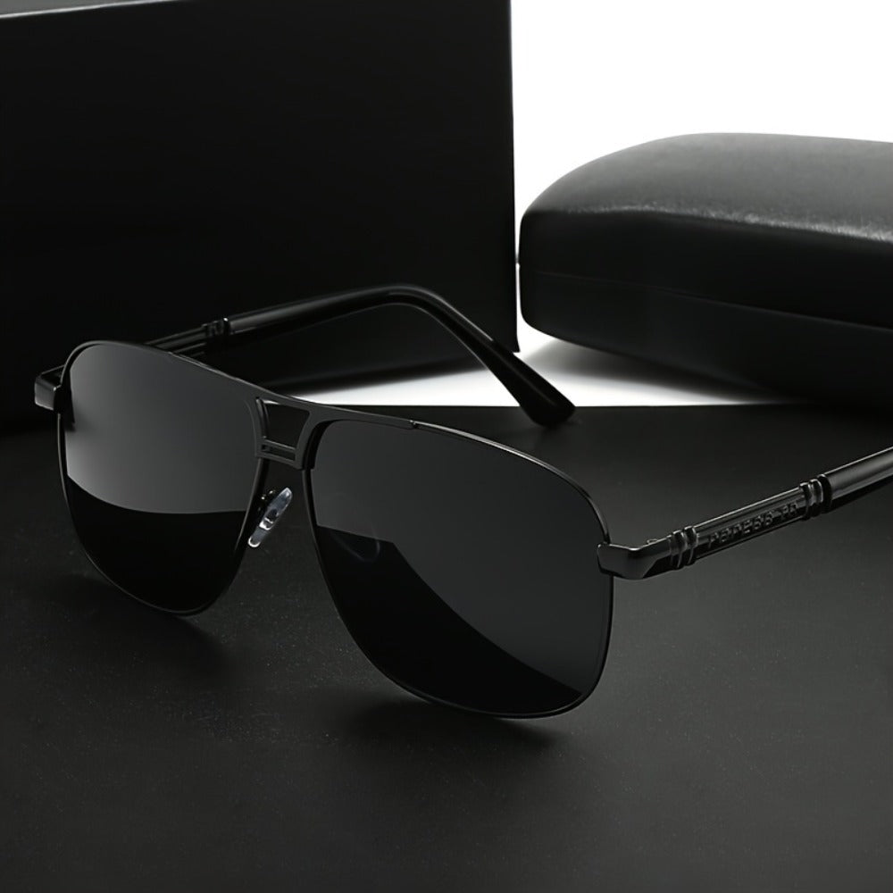 Sunglasses for Men - Full Rim Women Oversized 139mm+ Frame TAC Gradient Lens UV Protection - product detail view 4