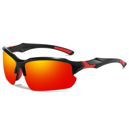 Sunglasses for Men - Half Frame Sports for 3 Pack - Lightweight UV Protection Outdoor Goggles - product detail view 4