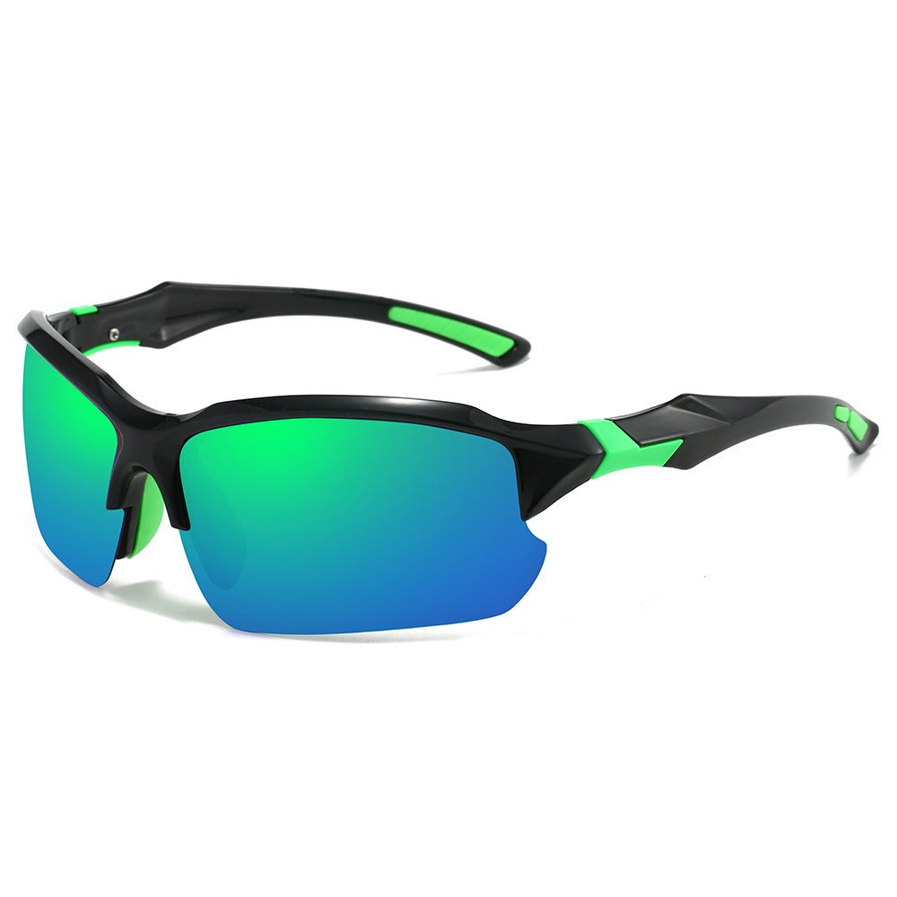 Sunglasses for Men - Half Frame Sports for 3 Pack - Lightweight UV Protection Outdoor Goggles - product detail view 6