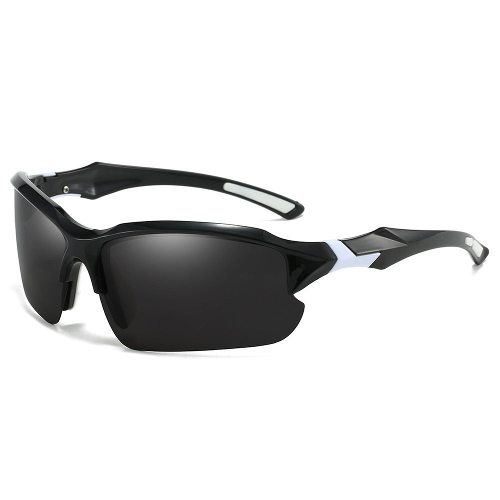 Sunglasses for Men - Half Frame Sports for 3 Pack - Lightweight UV Protection Outdoor Goggles - product detail view 9