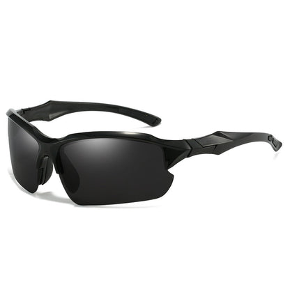Sunglasses for Men - Half Frame Sports for 3 Pack - Lightweight UV Protection Outdoor Goggles - product detail view 10