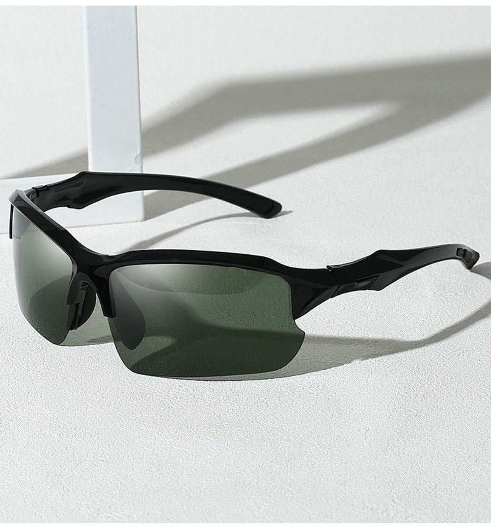 Sunglasses for Men - Half Frame Sports for 3 Pack - Lightweight UV Protection Outdoor Goggles - product detail view 16