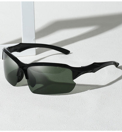 Sunglasses for Men - Half Frame Sports for 3 Pack - Lightweight UV Protection Outdoor Goggles - product detail view 16