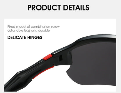 Sunglasses for Men - Half Frame Sports for 3 Pack - Lightweight UV Protection Outdoor Goggles - product detail view 18