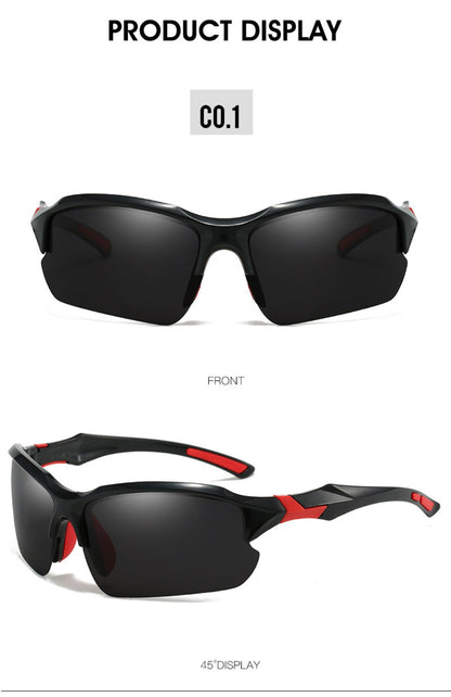 Sunglasses for Men - Half Frame Sports for 3 Pack - Lightweight UV Protection Outdoor Goggles - product detail view 20