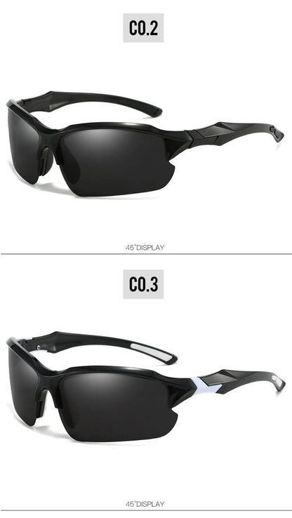 Sunglasses for Men - Half Frame Sports for 3 Pack - Lightweight UV Protection Outdoor Goggles - product detail view 21