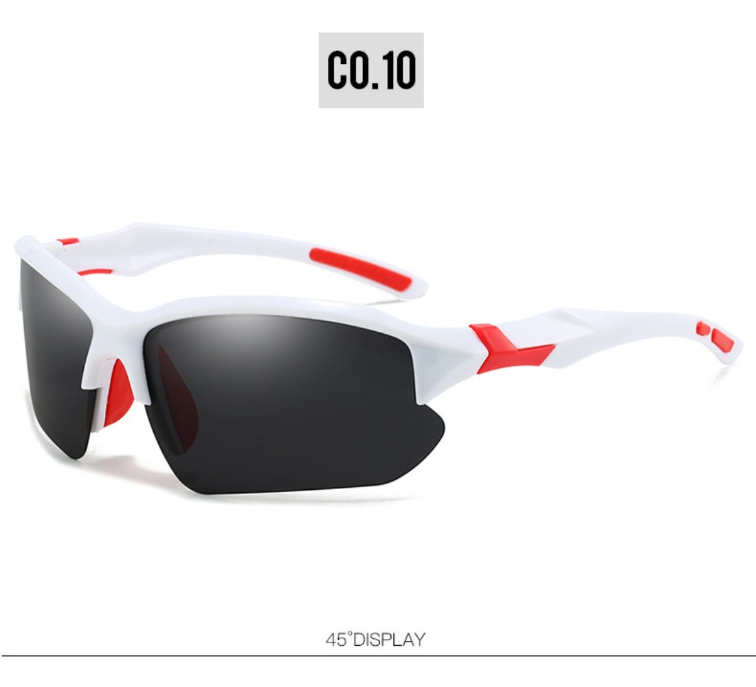 Sunglasses for Men - Half Frame Sports for 3 Pack - Lightweight UV Protection Outdoor Goggles - product detail view 25