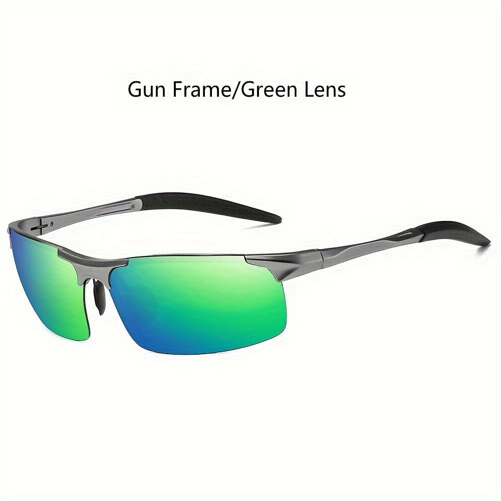 Sunglasses for Men - HD Polarized Al-Mg Alloy Ultralight Frame UV400 for Women High-Definition - product detail view 3